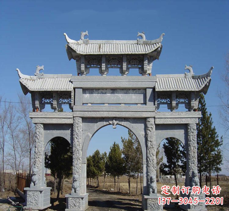 新乡寺庙石牌坊