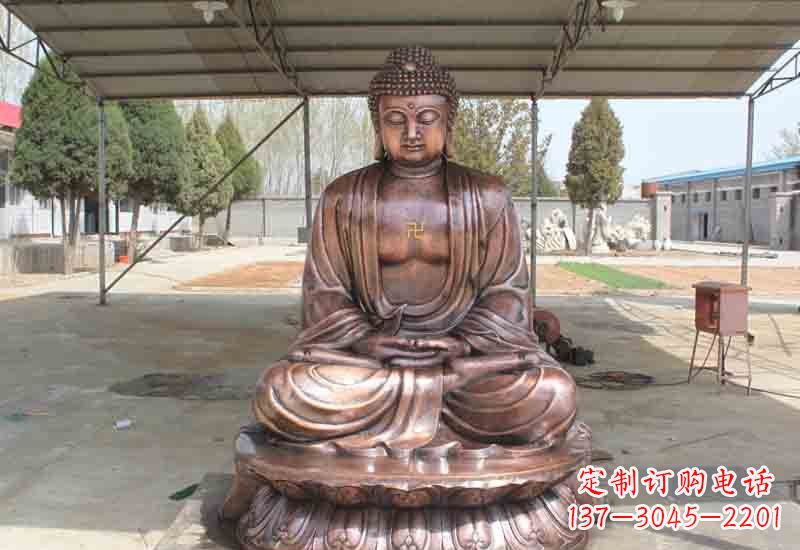 新乡寺庙铸铜如来佛像雕塑