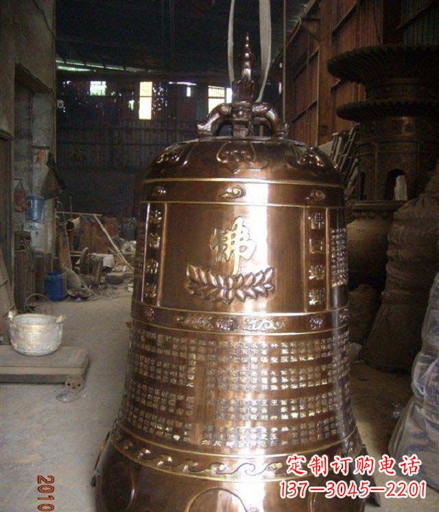 新乡寺庙铸铜钟铜雕