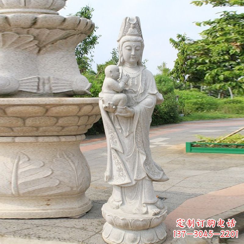 新乡送子观音汉白玉石雕