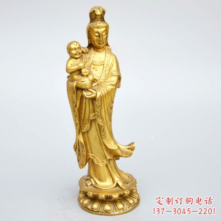 新乡送子观音铜雕