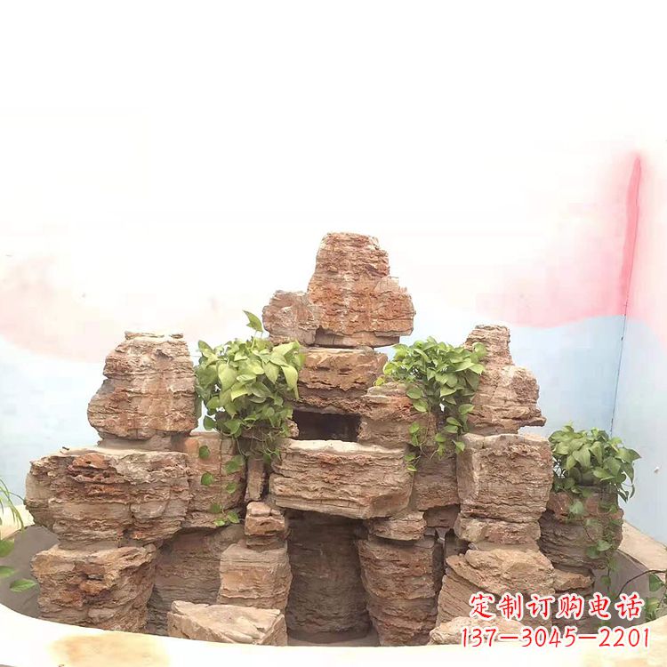 新乡庭院园林假山鱼池
