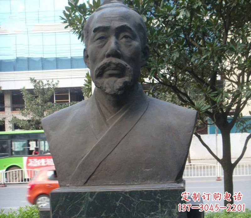 新乡铜雕管仲名人雕塑肖像