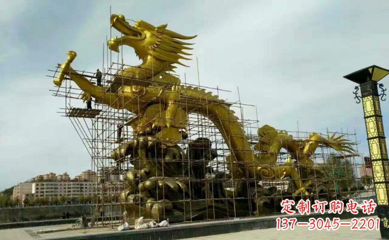 新乡铜雕广场神龙景观摆件