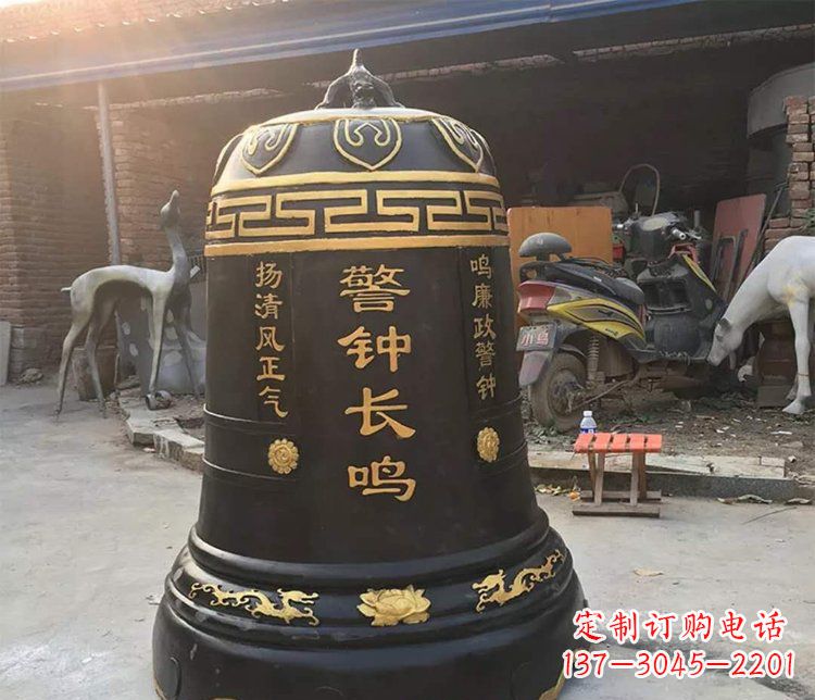 新乡铜雕警钟长鸣寺庙雕塑