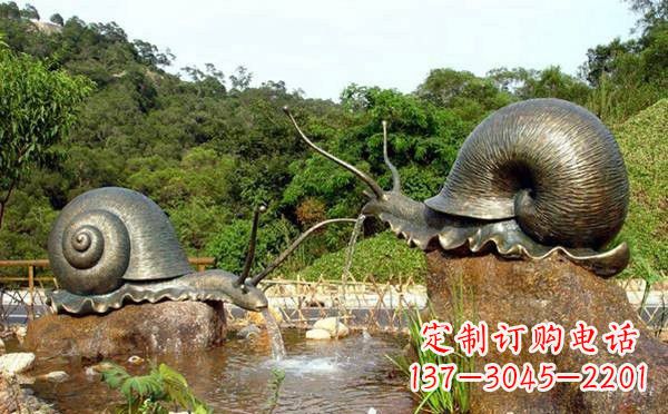 新乡铜雕喷水蜗牛