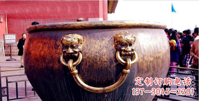 新乡铜雕水缸寺庙景观雕塑