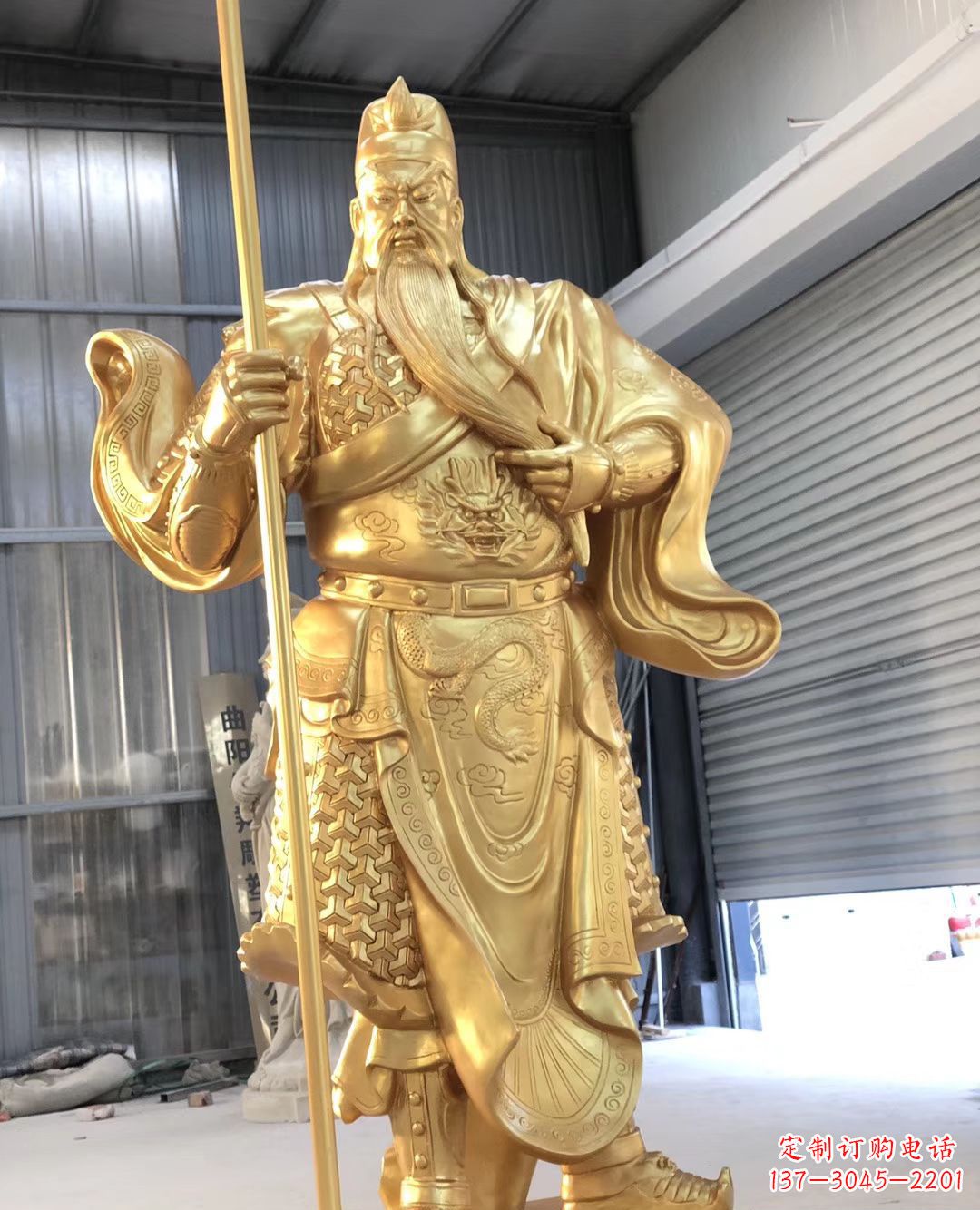 新乡铜雕武财神雕塑