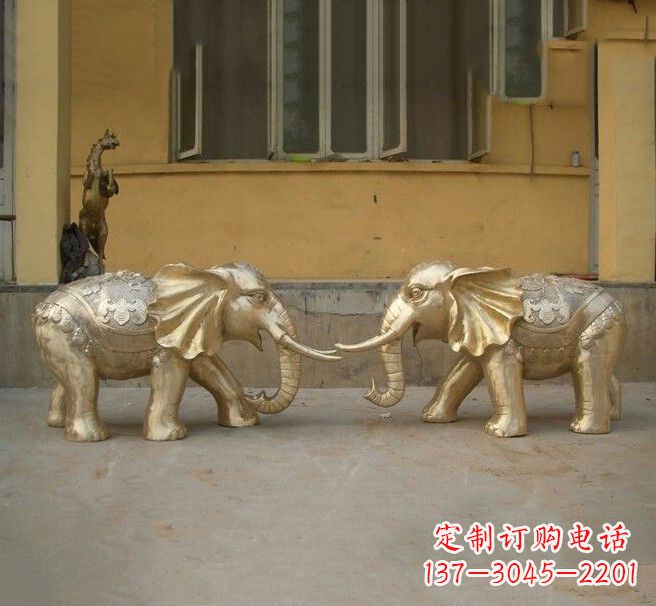 新乡铜雕招财小象