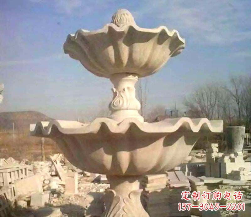 新乡晚霞红大型喷泉石雕
