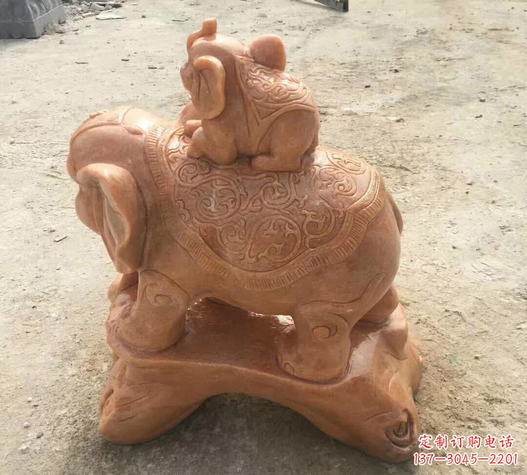 新乡晚霞红小象招财动物