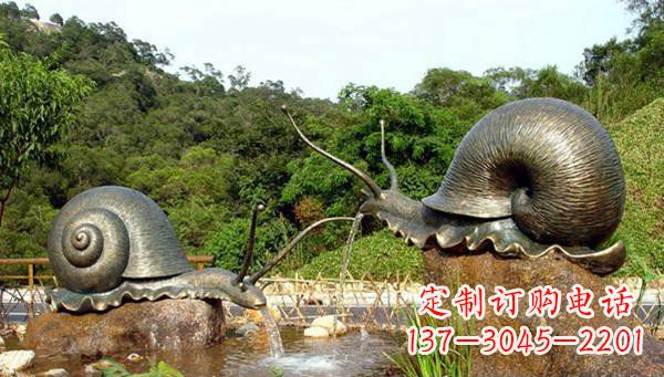 新乡蜗牛公园动物铜雕
