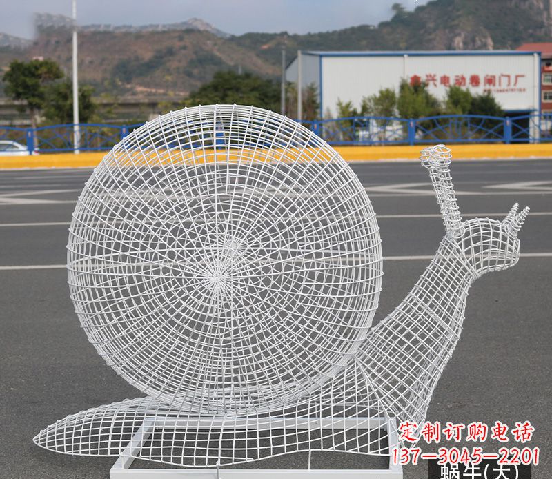 新乡蜗牛镂空不锈钢景观雕塑