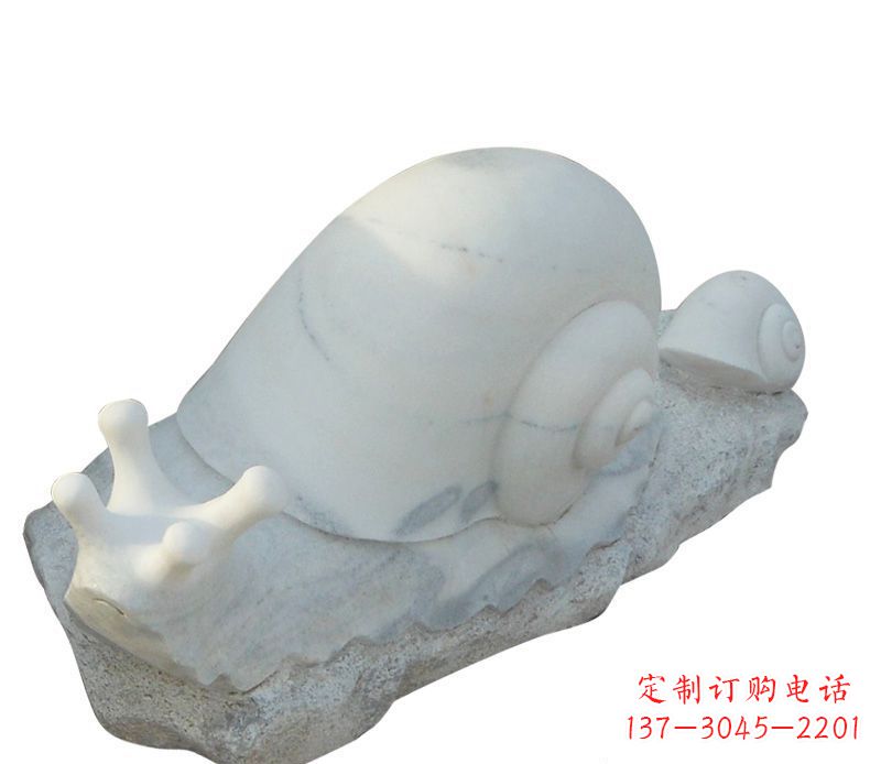 新乡蜗牛石雕公园动物摆件