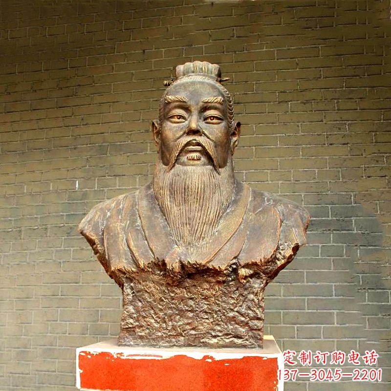新乡五帝之帝喾半身像胸像雕塑