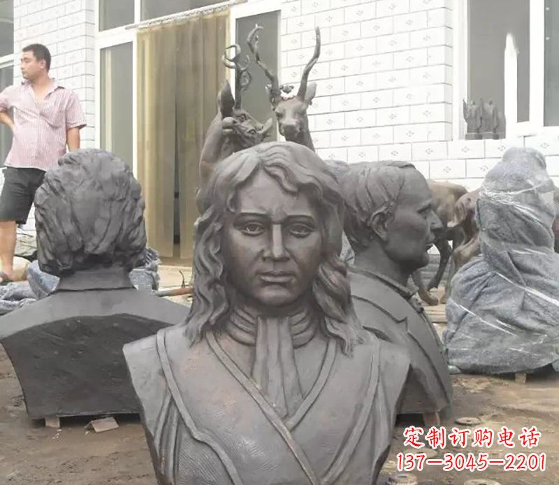 新乡西方名人胸雕铜雕
