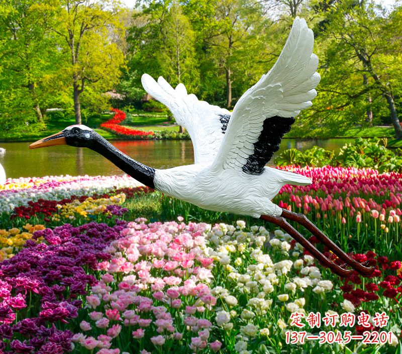 新乡仙鹤雕塑灯