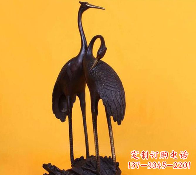新乡仙鹤雕塑铜
