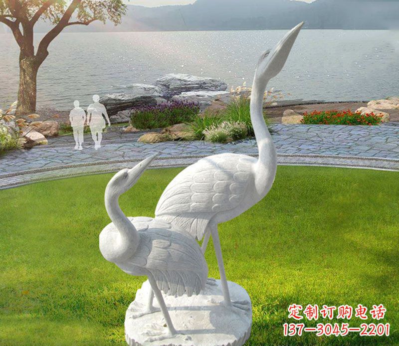 新乡仙鹤石雕公园动物雕塑