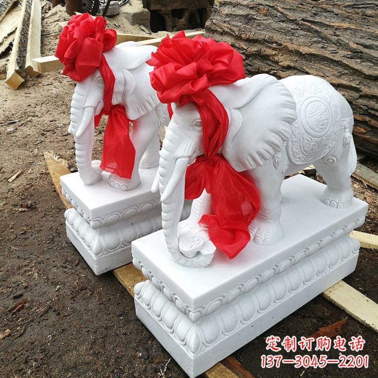 新乡现代石雕大象