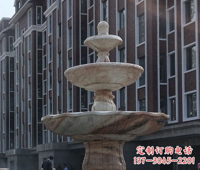 新乡小区景观大型喷泉石雕 (6)