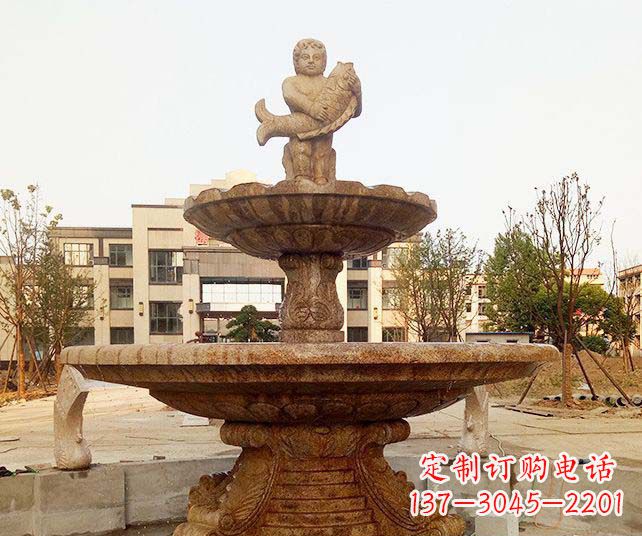 新乡小区景观欧式喷泉石雕