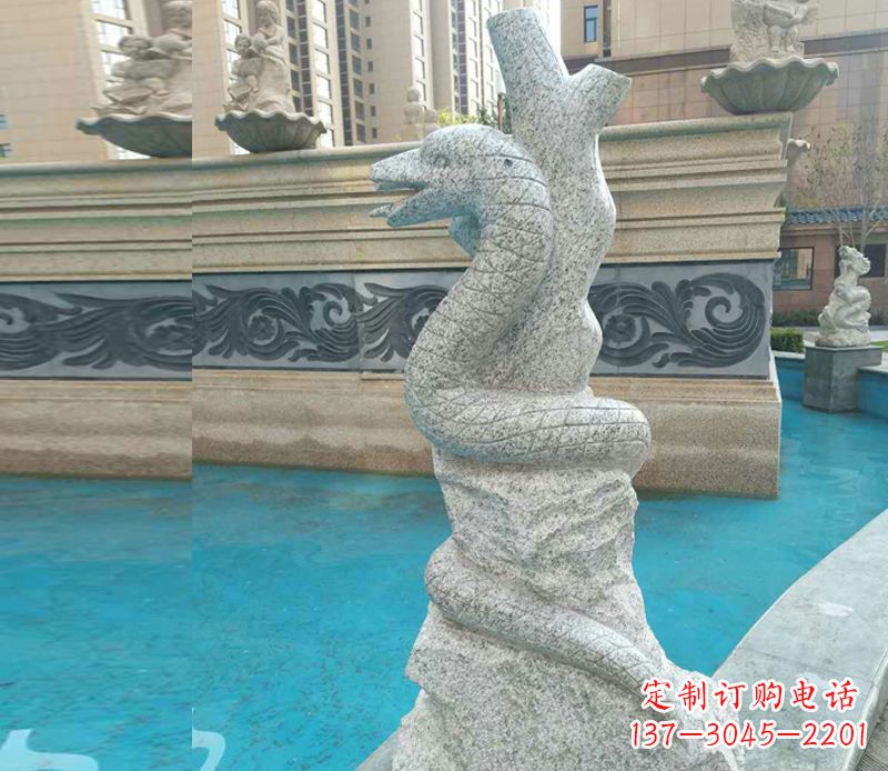 新乡小区十二生肖雕塑动物石雕
