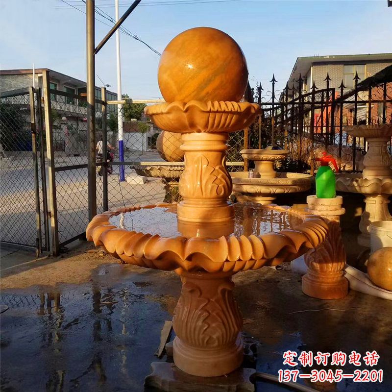 新乡小区石雕喷泉塔