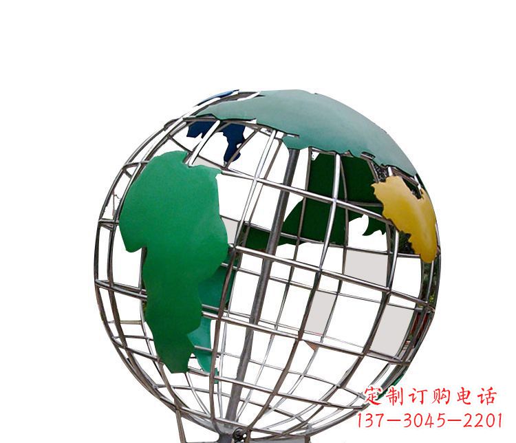 新乡校园不锈钢地球仪摆件雕塑