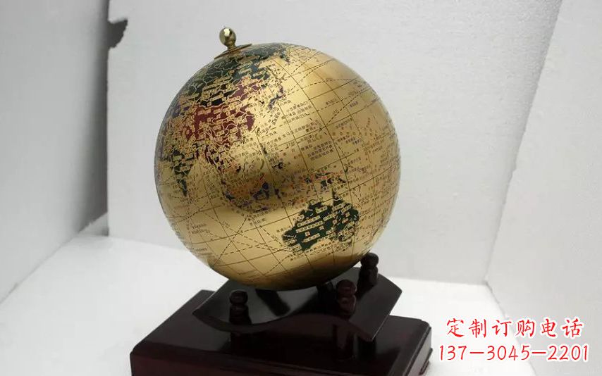 新乡校园不锈钢地球仪雕塑 (3)