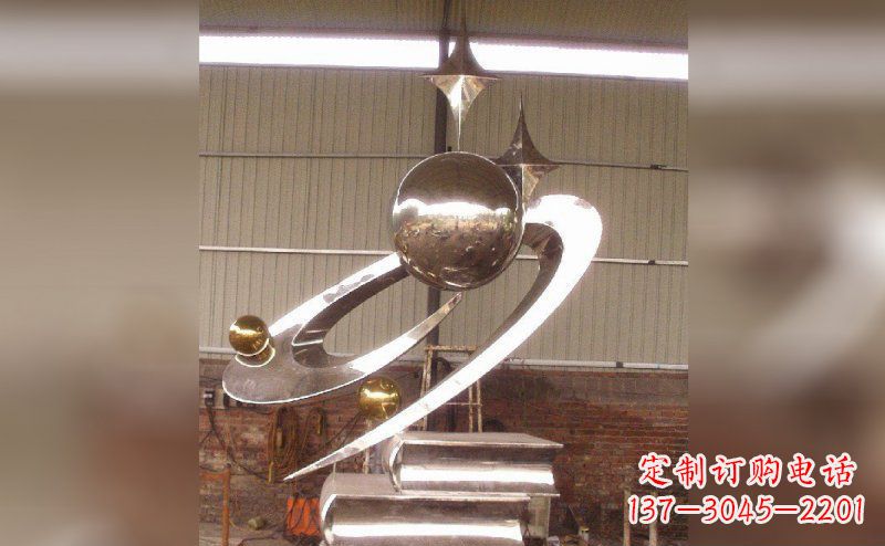 新乡校园不锈钢书籍雕塑