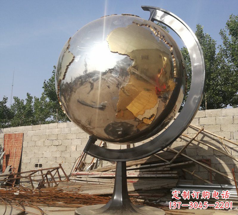 新乡校园地球仪雕塑