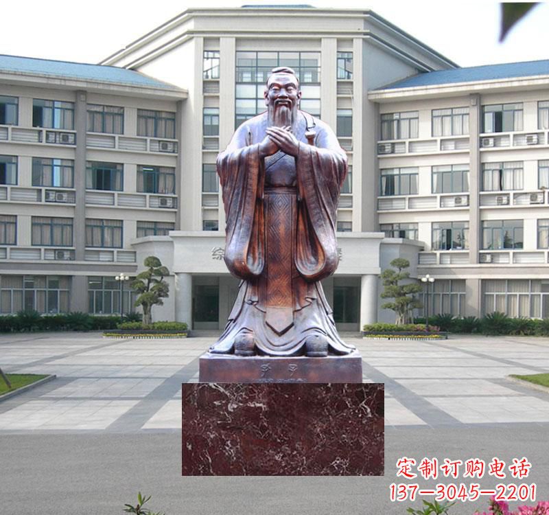 新乡校园雕塑孔子 (2)