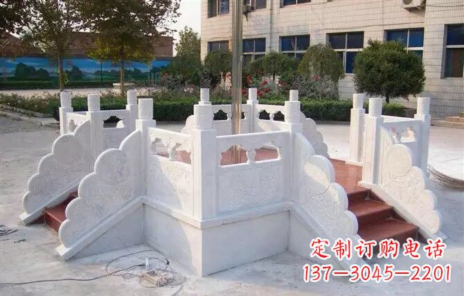 新乡校园汉白玉升旗台