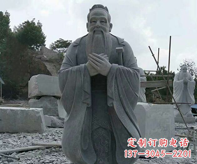 新乡校园孔子人物石雕