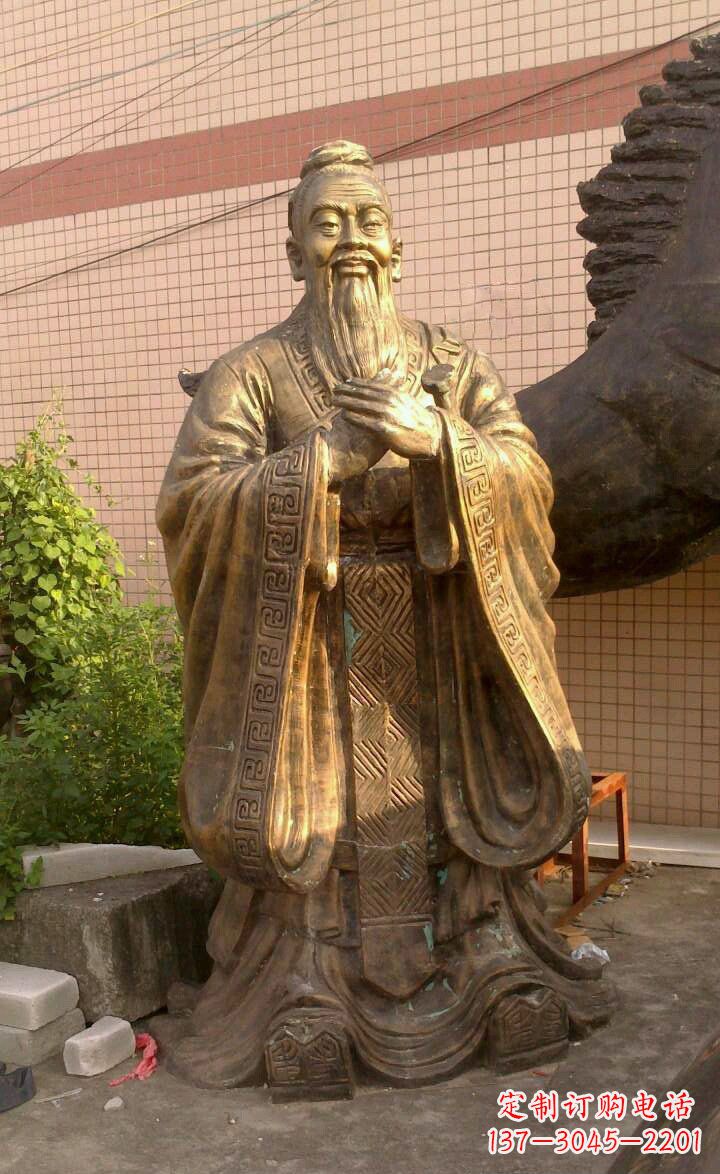 新乡校园孔子像人物铜雕