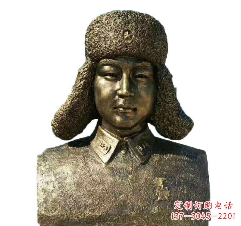 新乡校园雷锋头像铜雕