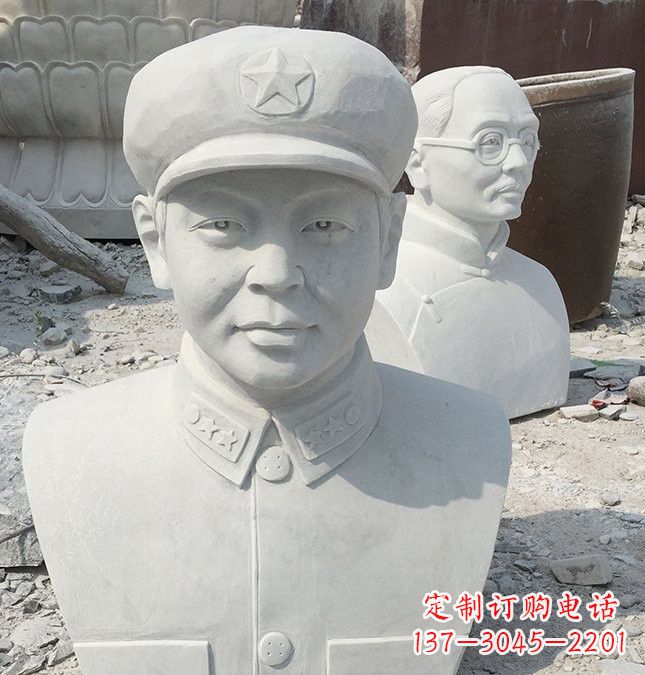 新乡校园雷锋头像石雕