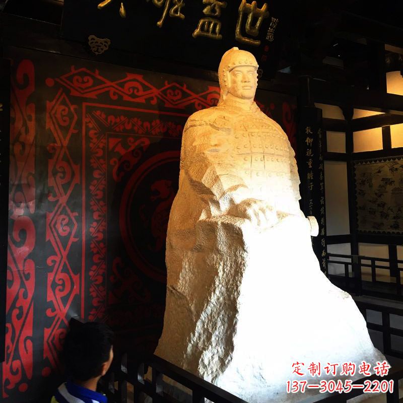 新乡英雄盖世楚霸王石雕像