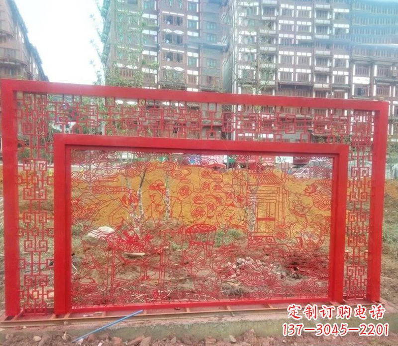 新乡迎春福字剪纸雕塑