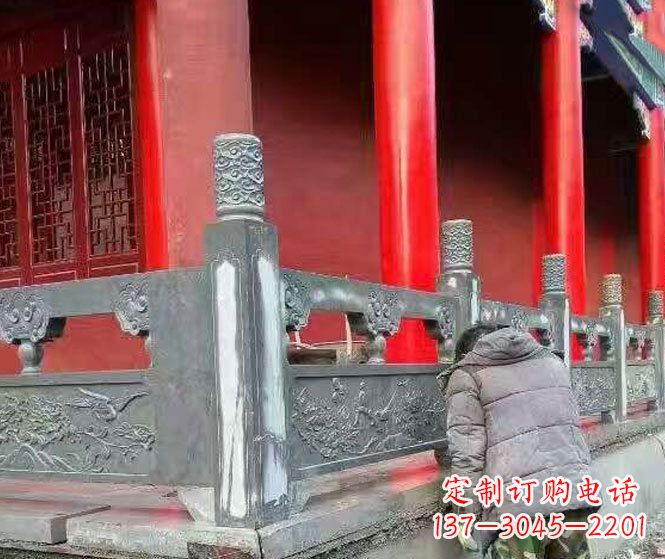 新乡园林仿古石栏板景观石雕 (9)