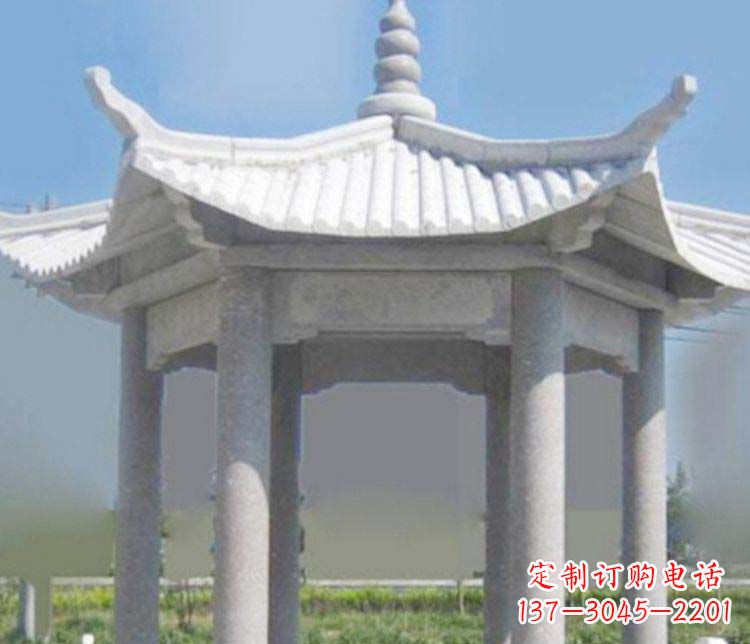 新乡园林仿古石凉亭景观石雕