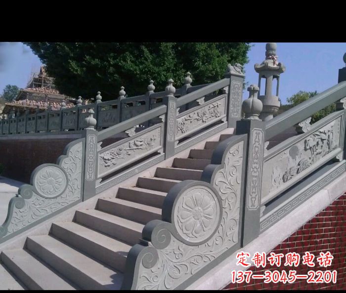 新乡园林景观大理石栏板雕塑 (4)