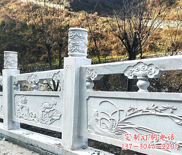 新乡园林景观大理石栏板石雕 (7)