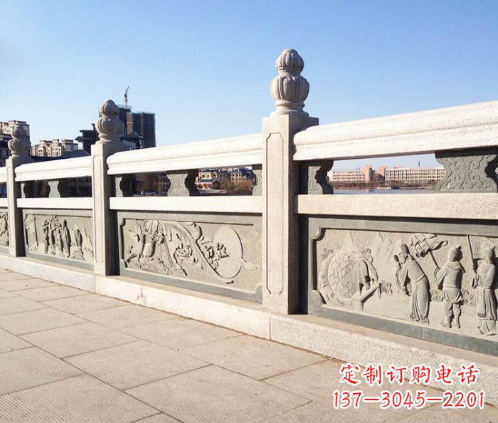 新乡园林景观大理石栏板石雕 (8)