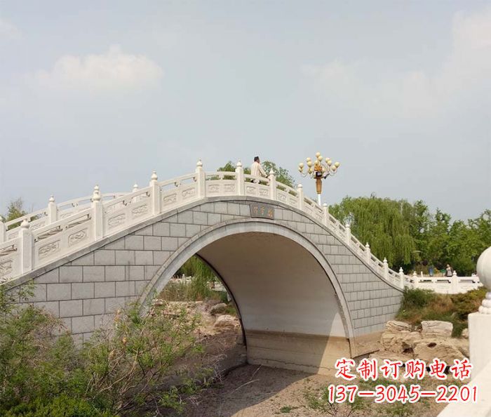 新乡园林景观大理石桥栏板石雕 (6)