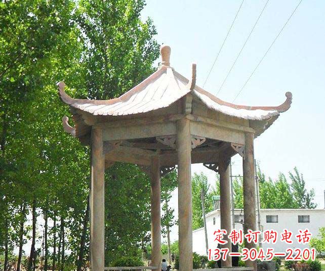 新乡园林景观单层石雕凉亭