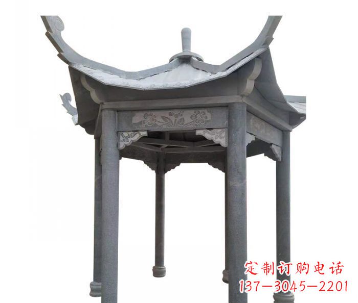 新乡园林景观仿古石雕凉亭 (3)