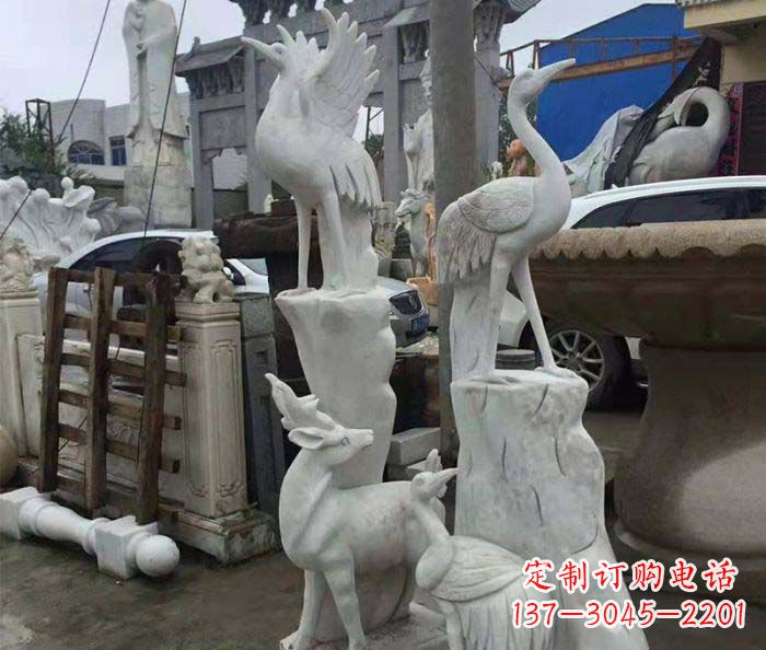 新乡园林景观仙鹤石雕