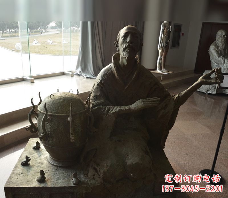 新乡张衡铜雕